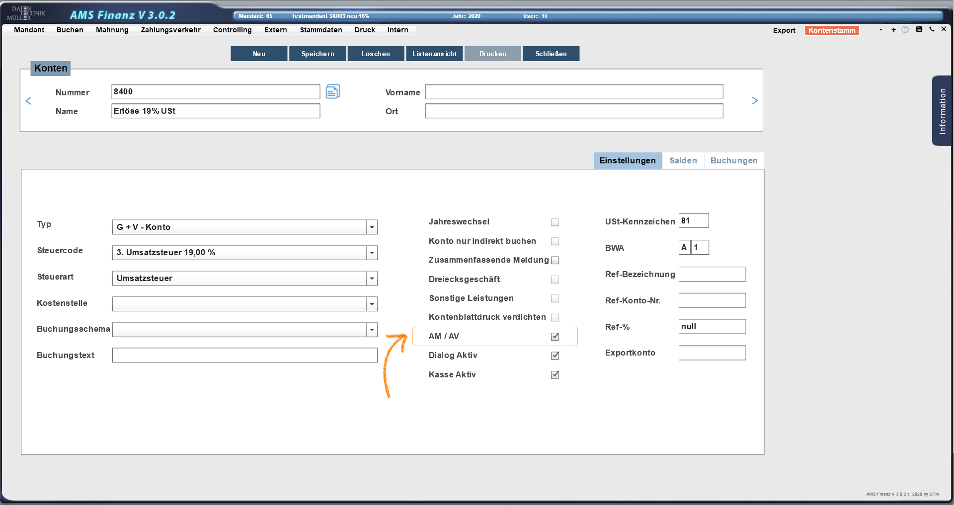 DATEV-Export_Konteneinstellung