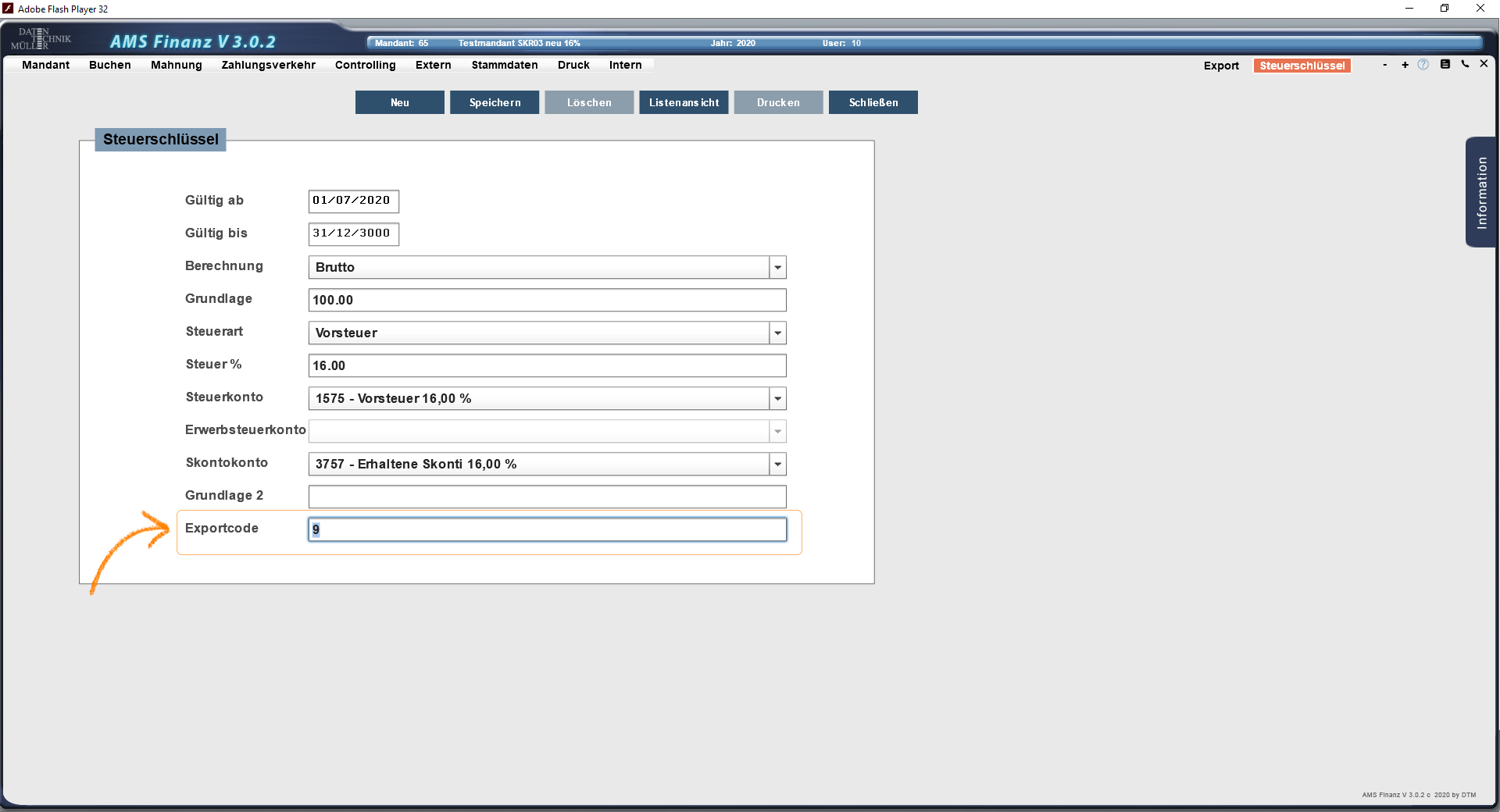 DATEV-Export_Steurschluessel