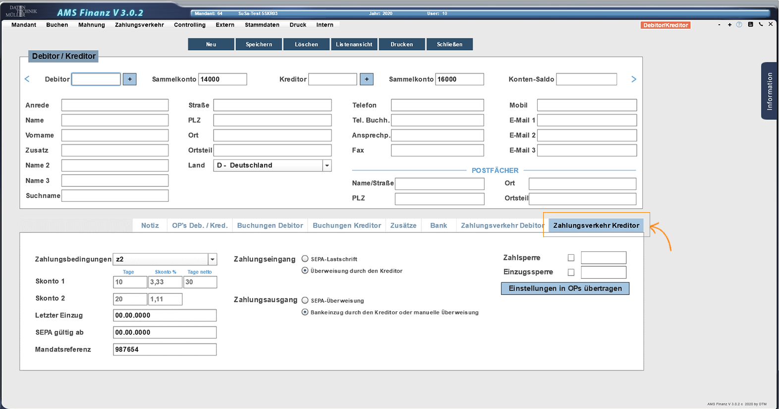 Debitor-Kreditor_Reiter_ZahlungsverkehrKreditor