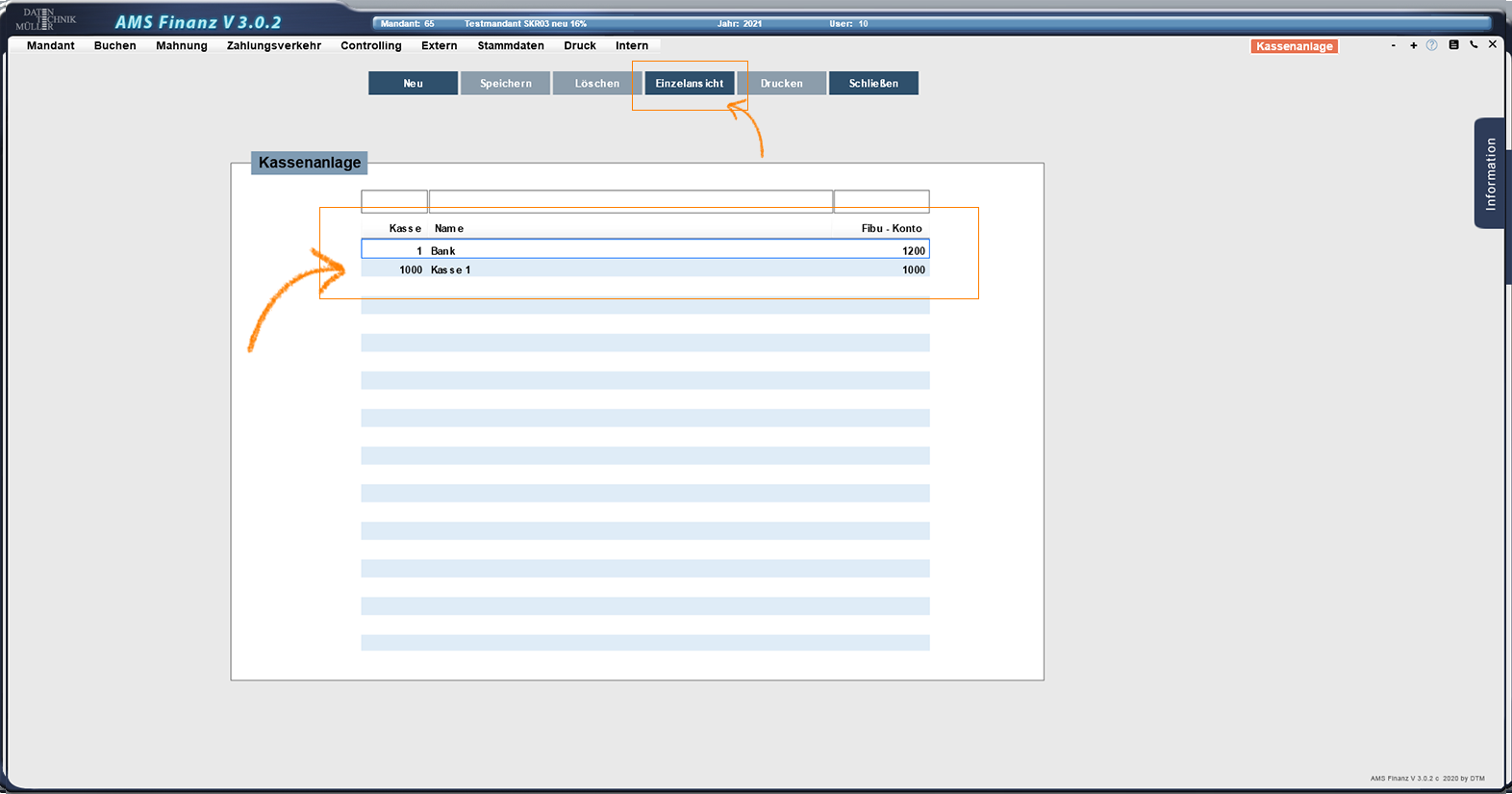 Kassenanlage_Listenansicht