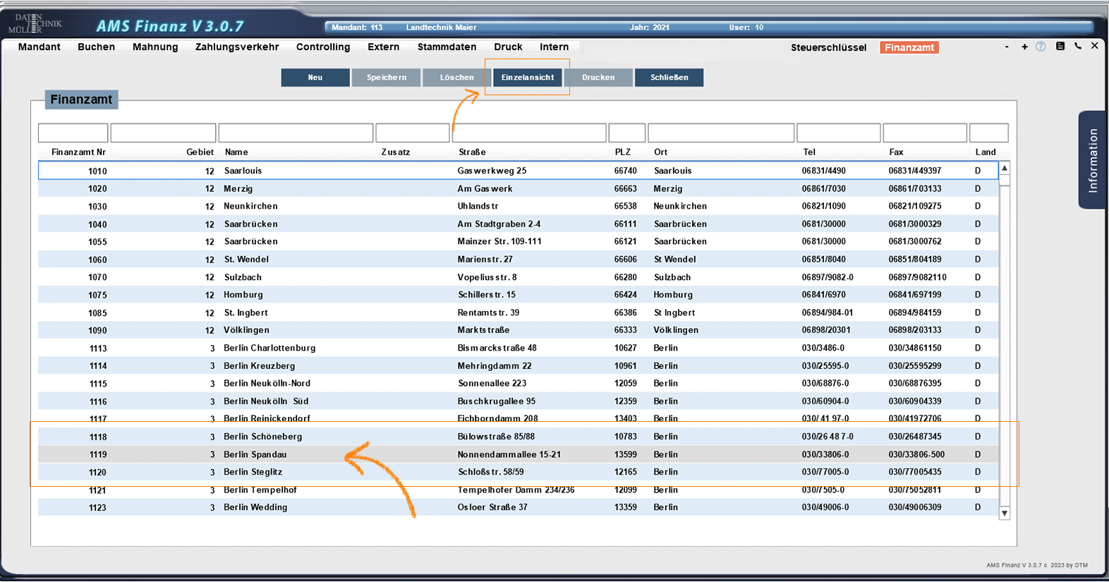 Stammdaten_Finanzamt_Listenansicht-auswählen
