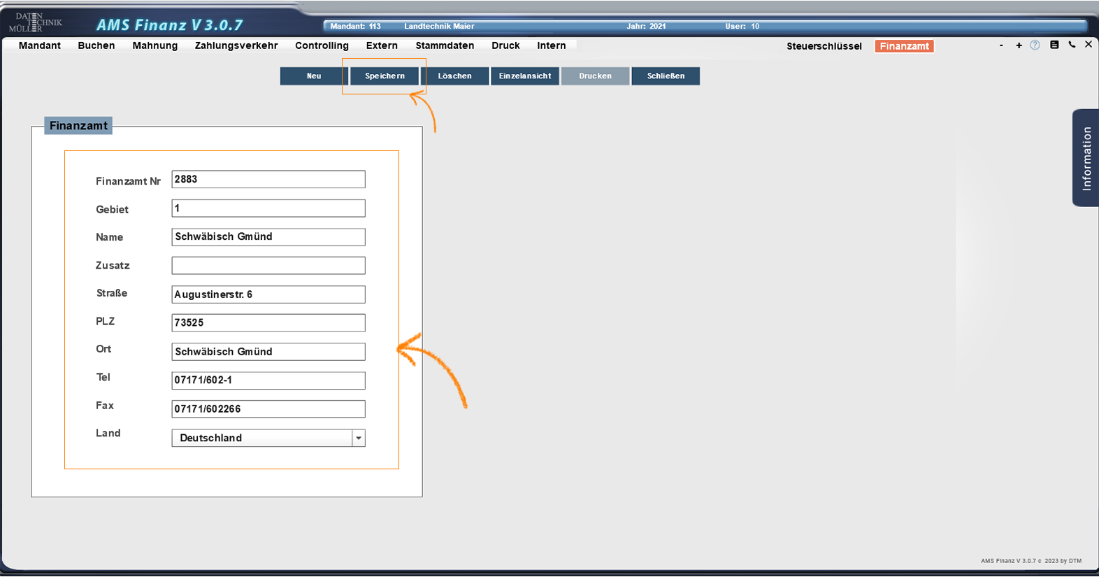 Stammdaten_Finanzamt_bearbeiten