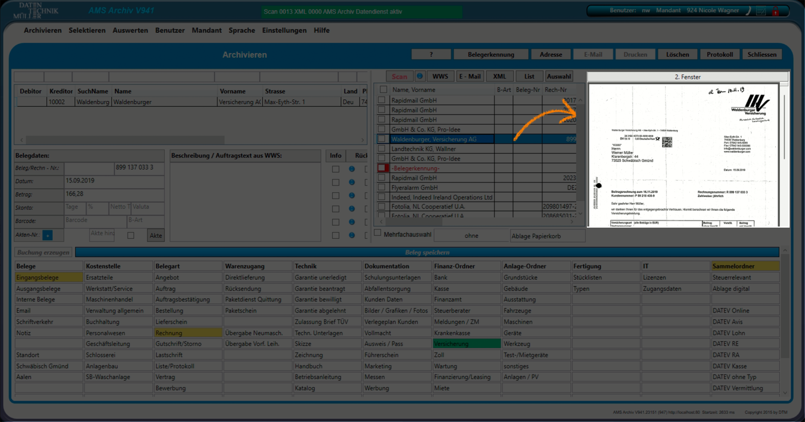 Archivieren-Anzeige_OriginalBeleg