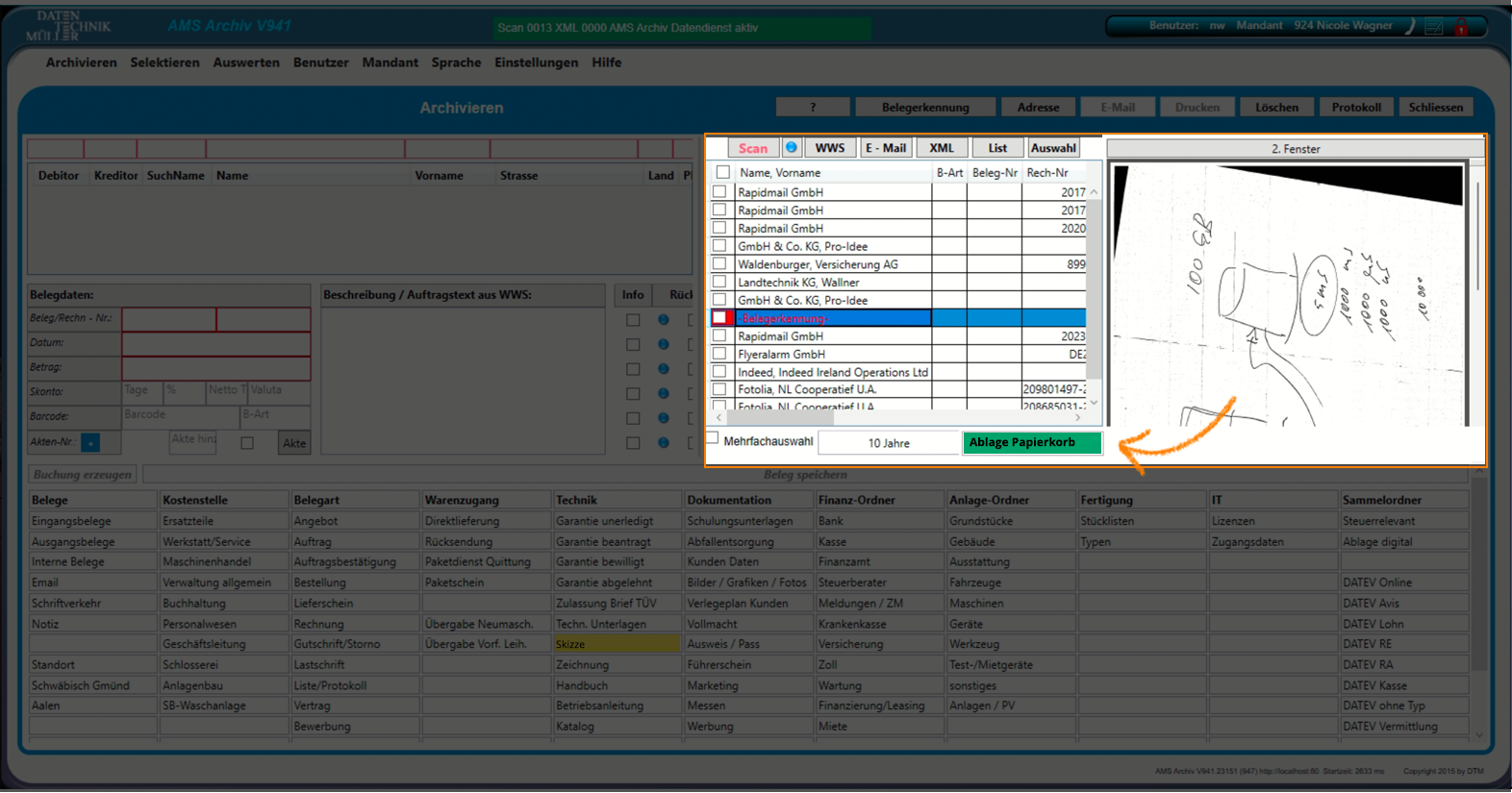 Archivieren_AblagePapierkorb