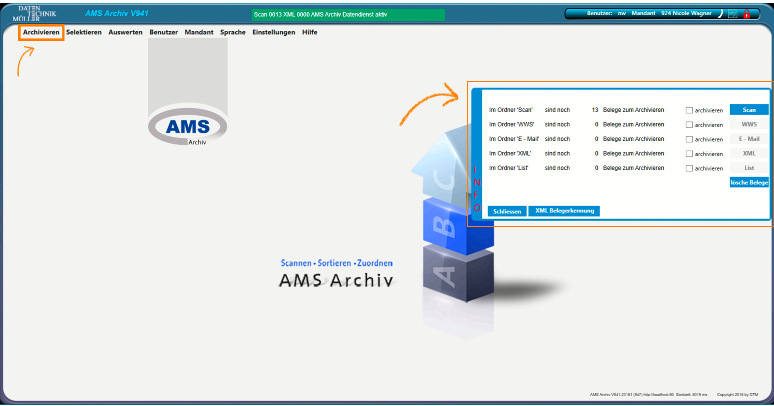 Archivieren_Archiv-öffnen