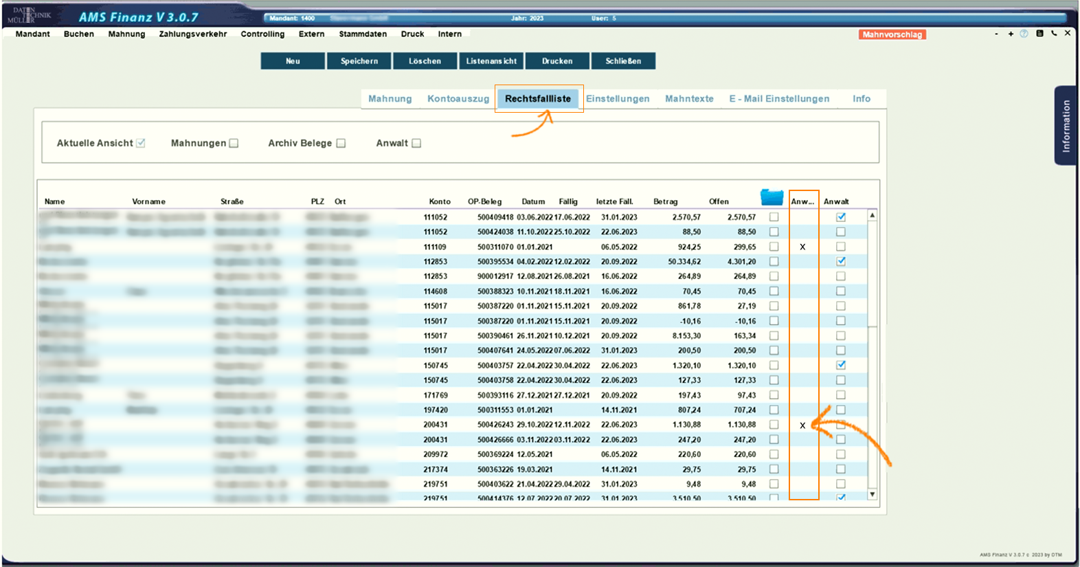 Mahnvrschlag-Rechtsfallliste-Anwaltkennzeichnung