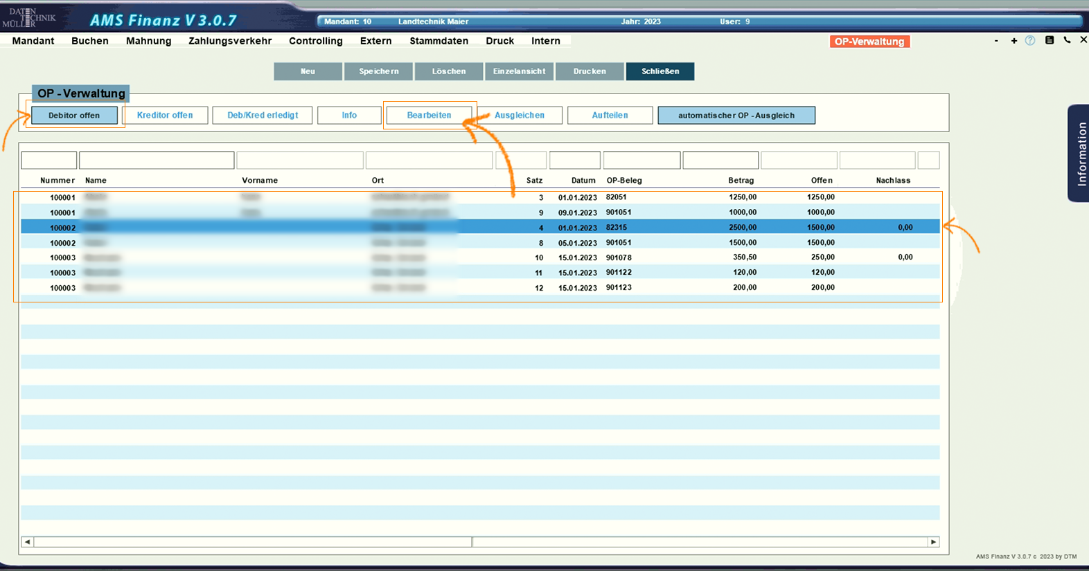 OP-Verwaltung_Debitor-offen_auswahl