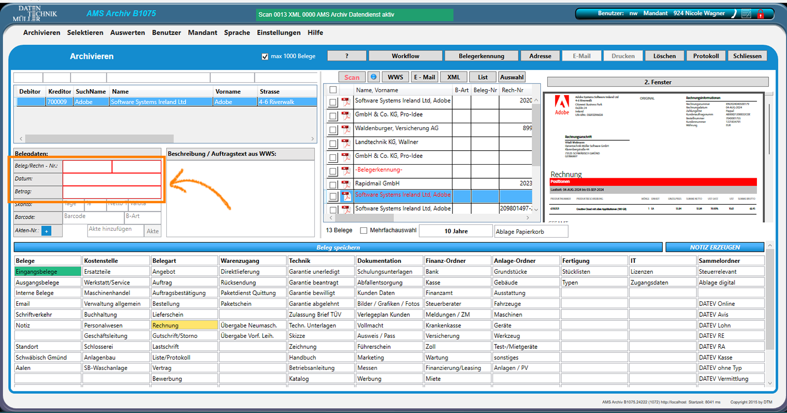 manuelles-Archivieren_Scan